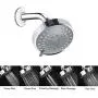 Shower Head High Pressure Rain Fixed Showerhead Rainfall 5-Setting with Adjustable Metal Swivel Ball Joint - Relaxed Shower Experience Even at Low Water Flow & Pressure Aisoso Shower Head High Pressure Rain Fixed Showerhead Rainfall 5-Setting with Adjustable Metal Swivel Ball Joint - Relaxed Shower Experience Even at Low Water Flow & Pressure Aisoso
