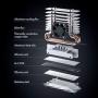 ineo M.2 2280 SSD Rocket Heatsink Built-in Cooling Fan [M3]