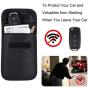 Faraday Bag for Key Fob, Wisdompro RFID Key Fob Protector RF Car Signal Blocking, Anti-Theft Pouch, Anti-Hacking Case Blocker - Black