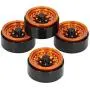 VGEBY 4pcs RC Rims 1.9in, Metal Beadlock Wheel Hub Rim Set Simulation CNC fit for 1/10 RC Car Climbing Car Accessory VGEBY 4pcs RC Rims 1.9in, Metal Beadlock Wheel Hub Rim Set Simulation CNC fit for 1/10 RC Car Climbing Car Accessory