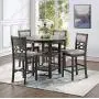 New Classic FURNITURE Mitchell Counter Set, Gray New Classic FURNITURE Mitchell Counter Set, Gray