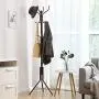 SONGMICS Metal Coat Rack 12 Hooks Display Hall Tree for Clothes Hats and Bags Brown URCR18Z SONGMICS Metal Coat Rack 12 Hooks Display Hall Tree for Clothes Hats and Bags Brown URCR18Z