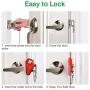 Portable Door Lock,Travel Lock, Add Extra Locks for Additional Safety and Privacy, Solid Heavy Duty Lock Prevent Unauthorized Entry, Perfect for Traveling, AirBNB, Hotel, Home,Apartment (1)