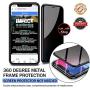 Magnetic Case for iPhone 7 Plus/8 Plus, Anti Peep Magnetic Double-Sided Privacy Screen Protector Clear Back Metal Bumper Antipeep Cases Anti Peeping 2 Sided Cover for iPhone 7 Plus/8 Plus-Black