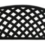 Sunnydaze Outdoor Patio Bench - Black Checkered Design - Durable Cast Aluminum Metal - 2-Person Seating - Outdoor Garden Bench - Patio Decor Seating - Front Porch Furniture - Entryway Bench