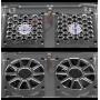 Router Heat Radiator Fan Base USB Power Ultra Silent Dissipate Temperature Control for AX3000 with Two 8cm Cooling Fans Router Heat Radiator Fan Base USB Power Ultra Silent Dissipate Temperature Control for AX3000 with Two 8cm Cooling Fans