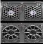 Router Heat Radiator Fan Base USB Power Ultra Silent Dissipate Temperature Control for AX3000 with Two 8cm Cooling Fans