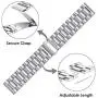 EZCO Metal Band Compatible with Samsung Galaxy Watch Active 2 40mm 44mm / Active / Galaxy Watch 3 41mm, 20mm Solid Stainless Steel Watch Strap Bracelet Replacement Wristband Accessories Women Man