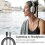 [Apple MFi Certified] Aux Cord for iPhone, Lightning to 3.5mm Aux Cable for Car Compatible with iPhone 11/11 Pro/XS/XR/X/8/7/6/iPad/iPod to Car/Home Stereo, Speaker, Headphone (3.3FT, Black)