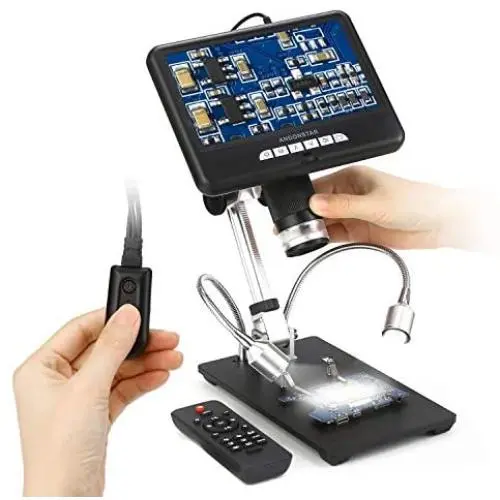 Andonstar Digital Microscope AD207 with 7 inch LCD Display USB Electronic Microscope Camera for Circuit Board Repair Soldering Andonstar Digital Microscope AD207 with 7 inch LCD Display USB Electronic Microscope Camera for Circuit Board Repair Soldering