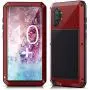 Lilycase Case for Galaxy Note 10 Plus,Armor Heavy Duty Hybrid Aluminum Metal Shockproof Military Shockproof Hard Cover for Samsung Galaxy Note 10 Plus 6.8 Inch (2019) - Red