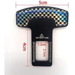 Car Belt Clips (4PCS), Universal Carbon Fiber And Aluminum Alloy Car Belt Buckle, Tools Auto Metal Interior Accessories