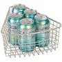 mDesign Farmhouse Metal Kitchen Cabinet Lazy Susan Storage Organizer Basket with Front Handle - Small Pie-Shaped 1/8 Wedge, 4.2'' Deep Container - 4 Pack - Satin mDesign Farmhouse Metal Kitchen Cabinet Lazy Susan Storage Organizer Basket with Front Handle - Small Pie-Shaped 1/8 Wedge, 4.2'' Deep Container - 4 Pack - Satin