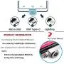 Magnetic USB Charging Cable Krsende 3in1 360°&180°Rotation Nylon Braided Cord Compatible with Mirco USB Type C Smartphone and iProduct Device-No Date Sync(4Pack/Red)