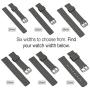 GadgetWraps 14mm Silicone Watch Band Strap with Quick Release Pins – Compatible with Pebble, Fossil, Skagen, Wristology - 14mm Quick Release Watch Band (Gunmetal, 14mm)