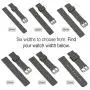 GadgetWraps 14mm Silicone Watch Band Strap with Quick Release Pins – Compatible with Pebble, Fossil, Skagen, Wristology - 14mm Quick Release Watch Band (Gunmetal, 14mm) GadgetWraps 14mm Silicone Watch Band Strap with Quick Release Pins – Compatible with Pebble, Fossil, Skagen, Wristology - 14mm Quick Release Watch Band (Gunmetal, 14mm)