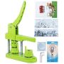 Happizza Installation-Free Button Maker Machine (3rd Gen)25mm(1 in), DIY Pin Button Maker Press Machine Kit, Badge Punch Press Machine with Free 500pcs Button Parts&Pictures&Circle Cutter&Magic Book