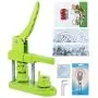 Happizza Installation-Free Button Maker Machine (3rd Gen)25mm(1 in), DIY Pin Button Maker Press Machine Kit, Badge Punch Press Machine with Free 500pcs Button Parts&Pictures&Circle Cutter&Magic Book