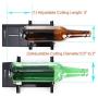 Genround Glass Bottle Cutter, Bottle Cutter DIY Machine for Cutting Wine Beer Whiskey Alcohol Champagne Liquor Round Bottles to Craft Glasses Black