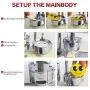 BEAMNOVA Button Badge Maker Machine 1-1/4 inch with 1000 Button Parts and Circle Cutter BEAMNOVA Button Badge Maker Machine 1-1/4 inch with 1000 Button Parts and Circle Cutter