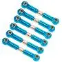 Tongina 6PCS Metal Servo Linkage Pulling Steering Rods Arms for 1/18 WLtoys RC Parts