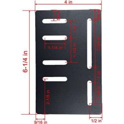 iFJF Designed to Attach Bolt-on headboard Brackets Vertical Modi -Set of 2 (Bed Frame Headboard)