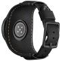 Leotop Compatible with Samsung Galaxy Watch 42mm/Galaxy Watch 3 41mm/Active 40mm/Active 2 40mm 44mm/Gear S2 Classic Bands 20mm Replacement Genuine Leather Cuff Strap with Metal Buckle Men Women(Black)