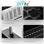 DIYhz Water Cooling Computer Radiator, 8 Pipe Aluminum Heat Exchanger Liquid Cooling Radiator Heat Sink 80mm for CPU PC Laser Water Cool System DC12V Black