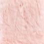 HomePop Faux Fur Square Stool with Metal Legs, Pink