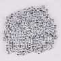 AIEX 1200 Pieces 6 Colors Letter Beads 6 x 6mm Acrylic Alphabet Letter Beads with 2 Roll Crystal Elastic String Cord for DIY Jewelry Bracelet Necklace Making