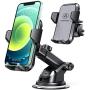 VANMASS Car Phone Mount, Universal Cell Phone Holder for Car Dashboard, Windshield, Air Vent with One-Click Release Button, Compatible with iPhone, Samsung, Google, LG, HTC & More Smartphone