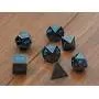 Powder Blue Gun Metal Polyhedral Dice Set | 7 Piece | Professional Edition | Free Display Case | Hand Checked Quality Control Powder Blue Gun Metal Polyhedral Dice Set | 7 Piece | Professional Edition | Free Display Case | Hand Checked Quality Control