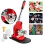 Button Maker Machine 58MM with 500 PCS Button Parts and Circle Cutter Rotate Badge Maker Pins Punch Press Machine for DIY Badges Button Maker Machine 58MM with 500 PCS Button Parts and Circle Cutter Rotate Badge Maker Pins Punch Press Machine for DIY Badges