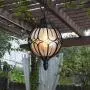 IJ INJUICY Outdoor Hanging Lamp Lantern, Waterproof Pendant Lighting Fixture in Painted Metal with Glass Globe, Exterior Ceiling Light for Porch, Entryway,Restaurant 9.1'' (Black) IJ INJUICY Outdoor Hanging Lamp Lantern, Waterproof Pendant Lighting Fixture in Painted Metal with Glass Globe, Exterior Ceiling Light for Porch, Entryway,Restaurant 9.1'' (Black)