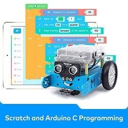 Makeblock mBot Robot Kit with Bluetooth Dongle, STEM Toys with Metal Materials, APP Remote Control with Easy constructions, Scratch and Arduino C Programming Supported, Gift for Kids