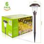 Bronze Metal Waterproof Solar Landscape Pathway Garden Lights Outdoor Charged by Solar Power Lights Outdoor Apply to Path Light, Walkway Light or Driveway Light Around The House or Yard (6)