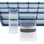 Stalwart - ARP11 Deluxe 42 Drawer Compartment Storage Box, Blue, 10 Targets
