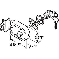 Defender Security U 10817 Deadlock – Jimmy-Resistant Design Prohibits Forced Entry by Spreading of Door Frames – Single Cylinder Diecast Metal Lock With a Satin Nickel Finish and Angle Strike