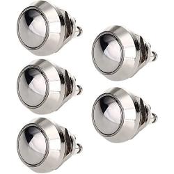 ESUPPORT 12mm Anti Vandal Momentary Metal Push Button Toggle Switch Pack of 5