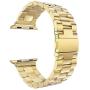 Seinit Stainless Steel Watch Band Replacement Strap Compatible with Apple Watch Series 6/5/4/3/2/1 44mm/42mm, Golden Yellow