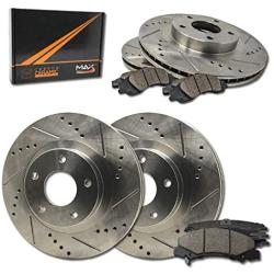 [Front + Rear] Rotors w/Ceramic Pads Premium Brakes 2007-2011 Fusion MKZ Milan