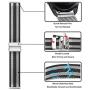 TRUMiRR Band Sets for Samsung Galaxy Watch 3 45mm / Galaxy Watch 46mm / Gear S3, 22mm Solid Stainless Steel Metal Watchband + Mesh Loop Strap Quick Release for Garmin Vivoactive 4 45mm Smartwatch