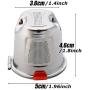IETONE 2 Pieces Reusable Replacement Coffee Filter Filling Capsule Stainless Steel For Keurig2.0 with measuring coffee spoon
