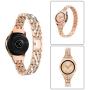 Wearlizer Bling Band Compatible with Samsung Galaxy Watch 42mm/Active 2 40mm/Samsung Galaxy Watch 3 41mm for Women,Metal Jewelry Strap Wristband for Samsung Watch Active/Samsung Gear S2 Classic