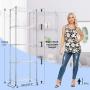 BATHWA 5-Shelf Wire Shelving Units, Sturdy Metal Shelf Chrome Organizer Wire Rack with 360° Wheels, Adjustable Utility Storage Shelves for Garage, Kitchen, Living Room, Bathroom, 23.2L x 13.8W x 72H
