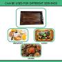 Farmhouse Rustic Serving Tray with Premium Quality Metal Handles''20.5x12.5x3''-Used with Coffee Table, Decoration, Breakfast in Bed, Wine, Food, Tea.