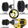 Ultra Stiff Drill Powered Cleaning Brushes Used for Heavy Duty Industrial Stripping by Drillbrush
