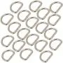 RDEXP Sliver Metal D Ring Loop Ring for Bags Belt Buckle Straps Pack of 20 RDEXP Sliver Metal D Ring Loop Ring for Bags Belt Buckle Straps Pack of 20