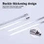 Amariver 100 Pieces 304 Stainless Steel Zip Ties Cable Ties Multi Functional Cable Straps Locking Metal Zips Ties for Cables and Wires Amariver 100 Pieces 304 Stainless Steel Zip Ties Cable Ties Multi Functional Cable Straps Locking Metal Zips Ties for Cables and Wires