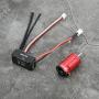 VGEBY Motor ESC Set, Metal 1410 Remote Control Crawler Brushless Motor with 18A ESC RC Spare Part Replacement Accessory for 1/24, 1/28, 1/32 RC Car